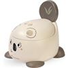Bebeconfort Comodo Vasino Bambini, 12-36 Mesi (0-20 kg), Ergonomico e Compatto, Facile da Pulire, Tazza Amovibile, Paraspruzzi Igienico, Antiscivolo, Vasino per Bambini WC, Koala