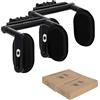 Torven Poggiatesta Auto Bambini & Adulti | Poggia Testa Girevole 360° 2025 | Cuscino Memory Foam | Meccanismo 3 Punti | Per Dormire in Macchina (Nero/confezione da 2)