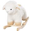 roba Kids, Oveja' con Suave Tapizado, Asiento Balancin para Niños Pequeños Agnellino e Dondolo, Colore Bianco, 69032