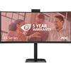 AOC CU34E4CW/75 Monitor PC 86,4 cm (34) 3440 x 1440 Pixel Nero GARANZIA ITALIA