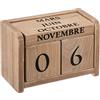 ATMOSPHERA CREATEUR D'INTERIEUR - Calendario coloniale Beige 7,5x11cm