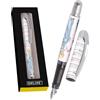 Online College Malibu Penna stilografica M, motivo Barbie, per destrimani, clip senza nichel, ergonomica, ipoallergenica, con cartuccia di inchiostro blu inclusa, fabbricata in Germania