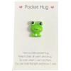 Wpppan Little Pocket Hug Frog Token, Pocket Hug Heart con biglietti di auguri, idea regalo, adorabile biglietto di auguri incoraggiamento con ornamenti a forma di rana