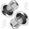 Windance 2PCS Filtro Aria per Carburatore 50mm 1,97 pollici Tromba a imbuto a velocità Competiabile per PE VM 21mm 24mm 26mm 28mm 30mm, Bocca di Vento in Alluminio CNC (Argento)
