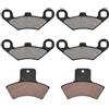Fydun 6pcs pastiglie freno polaris 500 ◈ Fydun Pastiglie Freno Anteriore e Posteriore 6Pcs Ferro Pastiglie Freno per Polaris Sportsman 500 4x4 1998-2002