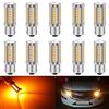 KATUR 10pcs 1156 BA15S 1141 7056 5630 33-SMD Ambra 900 Lumens LED Girare la Luce di Arresto del Freno della Lampada del Segnale Lampadina 12V 3,6W