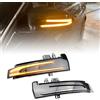 QKLsudua 2 luci intermittenti dinamiche sequenziali compatibili con Be-nz W204 CLA A B C E S GLA GLK CLS classe W176 W212 LED specchio laterale intermittente montaggio