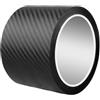 Coogime Pellicola protettiva per auto, 10 cm x 3 m, in fibra di carbonio, per auto, decorativa, per portiere (Black)