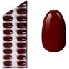 Miss Sophie Press On Nails Burgundy Press On Nails Short Round Unghie finte 1 x 32 pz.