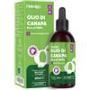 animigo Olio di Semi di Canapa per Cani 100% Puro e Pressato a Freddo, Fonte di Omega 3, 6, 9, Integratori per Cane Olio di Semi di Canapa 60ml, per Tutte le Razze e Taglie, Senza Additivi, Prodotto in UE
