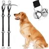 MINGZE 2pcs Cane Formazione Campanelli, Cane da Campana del Cane Bells Cucciolo di addestramento del WC, Campanello Interno di addestramento Nero