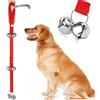 MINGZE Cane Formazione Campanelli, Cane da Campana del Cane Bells Cucciolo di addestramento del WC, Campanello Interno di addestramento Rosso