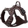 Truelove TRUE LOVE Pettorina per cani No Pull Nylon Riflettente Pet Harness Regolabile Comodo Controllo Step-in Colori Brillanti Truelove TLH56512 (XS, Marrone)