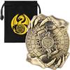Keller & Weber Mano Magica DND Ruota Dadi Spinner, 7-in-1 Metallici D&D Spinner di Dadi, Roulette Mano Magica, Regali DND, Sacchetto Regalo con Logo Drago, Giochi di Ruolo, Accessori per Giochi da Tavolo, Bronzo