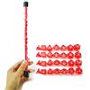 BESCON DICE Bescon 28pcs Translucent Red Mini Polyhedral Dice Set in Tube, Ruby Dice Dungeons and Dragons 4X7pcs, Mini Ruby Gem Dice Set