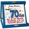 Pehvdkuq Macedonia TARGHETTA Trofeo 70 Anni Glitter Gadget Idea Regalo Festa 70° Compleanno Targa