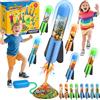 Anginne 8pcs Dinosauri Razzo Spaziale Giocattolo, 3-10 Anni Giochi da Esterno Regalo Bambino Maschio Regali di Pasqua Giochi Bimbo 4 5 6 7 8 Anni Maschio