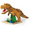 alltogetho Jurassic Yellow T-Rex Micro Set di mattoncini da costruzione - 2500 pezzi, modello di dinosauro tematico della giungla da 35,6 cm, giocattolo antistress per adulti, decorazione