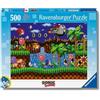 Ravensburger Puzzle 500 Pezzi Sonic - Puzzle Adulti +14 anni, 49 x 36 cm, Puzzle per Adulti Sonic The Hedgehog, Collezione 500 Pezzi, Idee Regalo Sonic