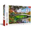 Trefl - Puzzle Central Park, New York - 1000 Elementi, vista di New York, Manhattan, Green Park, puzzle fai da te, intrattenimento creativo, regalo, divertimento, puzzle classici