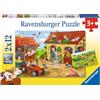 Ravensburger 07560-2 Puzzle da 12 Pezzi, Lavori alla Fattoria