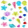 KATELUO Set 24 Pezzi Giocattoli Immersione per Piscina - Gemme Subacquee per Bambini - Set Gemme per Feste (A)