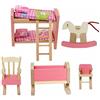 Cisixin Mobili Dollhouse di Adorabile Legno dei Bambini Set Toy