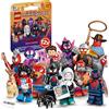 BRICK Flip Lego Spiderman Minifigure Serie con 12 Figure di Spider-Man: Set Completo della Serie Lego Minifigure 71050 Across The Spider-Verse (incl. Piastrella Stampata)