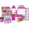 Barbie - Playset Il Ristorante con Oltre 30 Accessori da Cucina e 6 Aree da Gioco, Bambola non Inclusa, Giocattolo per Bambini 3+Anni, GXY72