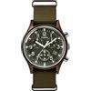 Timex Orologio cronografo da uomo MK1 con cinturino in tessuto, verde, Sport