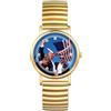 JewelryWe Trump Assassination Orologio elastico per uomo e donna Donald Trump sopravvissuto colpo pugno alzato analogico al quarzo orologio da polso in acciaio inossidabile cinturino elasticizzato