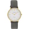 Oozoo Vintage Orologio da donna con cinturino in pelle piatta 32 mm