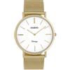 Oozoo Orologio da polso vintage con cinturino in metallo milanese in acciaio inox piatto con solo 7 mm di altezza e 40 mm di diametro in diverse varianti
