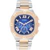 GUESS Men's 42mm Watch - Black Strap Gunmetal Dial Silver Tone Case