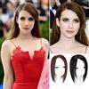 LesafeV - Topper per capelli, capelli lisci con riga laterale, con capelli veri, retina in seta, chiusura con clip, lunghezza 20 cm, riga a sinistra, colore: marrone scuro