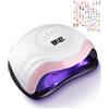 Aokyom Lampada per Unghie,168W Lampada UV Unghie Professionale Lampada Unghie per Gel e Semipermanent Fornetto per Manicure e Pedicure 36 LEDs Automatico Sensore Display 4 Timers da 10s 30s 60s 99s