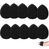 ieron 10 mini spugnette per cipria da dita, morbide, per fondotinta, correttore, fondotinta, cosmetici, fondotinta, polvere minerale, strumento per il trucco bagnato e asciutto (nero)