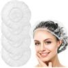 AGZHLCYA 200 pezzi cuffia da doccia da donna, cuffia trasparente per capelli, impermeabile, elastica, per salone, spa, doccia, cucina, hotel, viaggio, casa (52 cm)