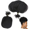 LesafeV Rete per coda di cavallo, 5 pezzi, per realizzare coda di cavallo, per realizzare trecce afro e chignon, strumento per realizzare parrucche, rotonde, rotonde, L