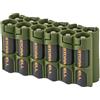STORACELL PowerPax 12 AA Battery Caddy - Verde militare