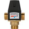 Gonnely Valvola a 3 vie DN20 valvola miscelatrice termostatica in ottone con filettatura maschio per scaldabagno solare