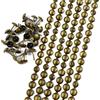 Let's Decorate 20 metri di puntine decorative per tappezzeria, strisce decorative per chiodi, rivestimenti per divani, puntine allentate abbinate (ottone 9,5 mm, 20 m)
