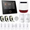 TECPEAK Allarme domestico senza fili, Wi-Fi/GSM/4G con sicurezza sirene, offre una modalità ad alta efficienza per proteggere la casa e l'ufficio (S1-D8-OS1)
