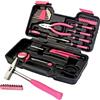 ping-handel 39 Pièce Boîte Cas Trousse à Outils Cas Cadeau Pink Rose