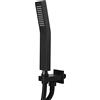 Wifehelper Soffione Doccia, G1/2pollice Kit Doccia per Soffione per Doccia con Soffione a Pressione per Bagno (Nero)