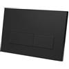 Fixnorex Placca di comando WC compatibile con Geberit Sigma 01/20/30, UP300 & UP320, doppio scarico, 246 × 164 mm, completa di set di leve e telaio di montaggio（Nero Opaco）