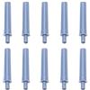 SagaSave Ammortizzatore per porta con chiusura morbida, 10 pezzi, con sistema di chiusura ammortizzatore, silenzioso, per armadio da cucina, armadi, cassetti (grigio)