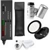 luolety Tester elettronico portatile per diamanti, rilevatore di diamanti ad alta precisione con 2 mini LED 30X 60X con ingrandimento pieghevole per principianti esperti