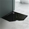 Mai & Mai Piatto Doccia, Piatto Doccia Faro5 in Acrilico Nero, Forma: Pentagonale, Dimensione: 100x100x4cm