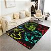Loussiesd Tappeto per videogiochi, per soggiorno, camera da letto, bambini, colore rosso, verde, costroller, morbido e accogliente, decorazione per la casa, 100 x 150 cm